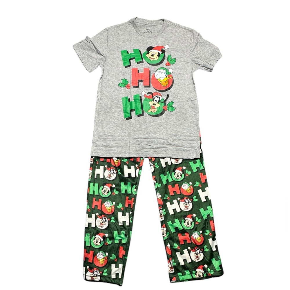 Disney Mickey Mouse & Friends Mens Christmas Pajama Set‎ Size Medium NWT Comfy